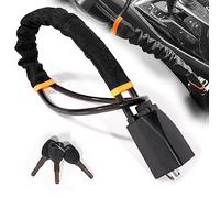 Steering Wheel Lock - Double Anti-Theft Device With 3 Keys, Easy to Lock or Unlock, Universal Fit for Car, Van, Trucks, SUV (Black)