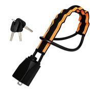 Steering Wheel Lock for Audi A5 4 Door B8 2007-2016, Seat Belt Anti Theft Locks Security Device Small Thickened Steel Cable Car Accessories,Black-Orange Reflective