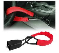 Steering Wheel Lock for Range Rover Sport 2005-2023 2024 2025 L320 L494,Car Steering Wheel to Seat Belt Locks, High Visibility Car Lock Anti-Theft Device,2keys,Red