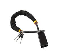 Steering Wheel Lock Seat Belt Lock, Steering Wheel Lock with Seat Belt Socket Steel Rope -Theft, Multicolor(Black)