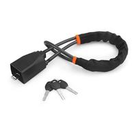 Steering Wheel Lock Seat Belt Lock, Steering Wheel Lock with Seat Belt Socket Steel Rope Universal Theft Multicolor 3 Keys(Black)
