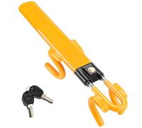 Steering Wheel Lock Twin Bar, Steering Wheel Locks, Car Universal Steering Lock Heavy Duty High Visibility Universal Fit for Cars, SUVs, Motorhomes, Caravans, 2 Keys