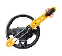 Steering Wheel Lock with 113dB Alarm, ELECTOP Heavy Duty Anti-Theft Car Device Car Wheel Lock with Adjustable Locking and 2 Keys, Car Security Lock Car Alarm System for Auto Truck Van SUV