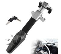 Steering Wheel Lock with Alarm,Steering Lock,Heavy Duty Anti-Theft Device Security Device Universal Fit for Vehicle Truck Van SUV Car Security with 2 Keys
