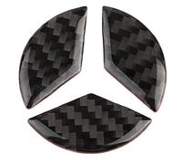 Steering Wheel Logo Sticker, 3pcs Steering Wheel Car Decor Logo Sticker Carbon Fiber for C Class W204 2005-2012 Carbon w204 accessori SLK r171 accessori SLK r171 adesivi a
