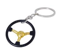 Steering Wheel Metal Keychain - Chrome Steering Wheel Keychain | Wheel Shape Keyring | Creative Simulation Steering Wheel Keychain, Steering Wheel Shape Keyring, Key Chain Pendant For Car Accessories