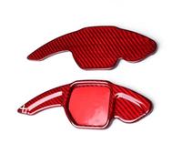 Steering Wheel Paddle Compatible With Q7 2011 2012 2013 2014 2015 For A3 2014 2015 2016 Carbon Fiber Upgrade Car Interior Steering Wheel Shift Paddle Extension Shifter(Red)