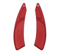 Steering Wheel Paddle Shifter Extensions Trim Cover Compatible with Citroën C4 C5 X Picasso C5 Aircross DS C6 for Peugeot 508 SW GT RXH 3008 MK1 Car Interior Sticker Accessories(Red)
