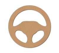Steering Wheel Pre Marked Shape 1 - Premium MDF & Plywood Embellishments Laser Cut Craft Shapes for Scrapbooking, Card Making, DIY Decor, Weddings & Personalized Projects