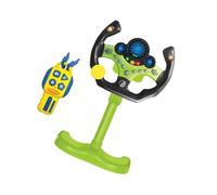 Steering Wheel Pretend Driving Toys Electric Toys for Children Toddlers Baby Green 49x25cm