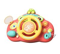 Steering Wheel - Pretend Play Toy with Sounds and Lights, Interactive Learning Fun, Motor Skills Development, Safe Durable Material, Easy Grip Design | Kids Activity Board Birthday Gift Educat
