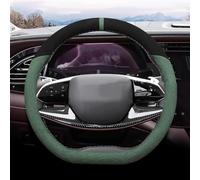 Steering Wheel Protection Cover Fluffy Short Pile Anti Slip Interior Parts Accessorie For Territory 2015-2023 2024 Elastic Band(Style B Black Green)