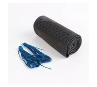 Steering Wheel Protection Universal 38cm Car Steering Wheel Cover DIY Braid For Sweat-absorbent Non-slip(Blue)