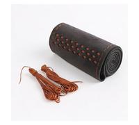 Steering Wheel Protection Universal 38cm Car Steering Wheel Cover DIY Braid For Sweat-absorbent Non-slip(Brown)
