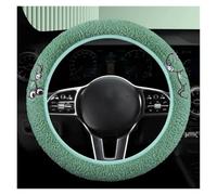 Steering Wheel Protection Winter Wool Car Steering Wheel Cover Without Inner Ring General Handle Warm Non-slip(Green)