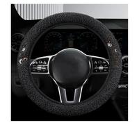 Steering Wheel Protection Winter Wool Car Steering Wheel Cover Without Inner Ring General Handle Warm Non-slip(Black)