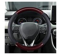 Steering Wheel Protective Cover Car Steering Wheel Cover Non-slip Genuine Leather For Toyota For Corolla For Camry For Rav4 For Auris For Yalis For Celica For CHR For Avensis(Blue)