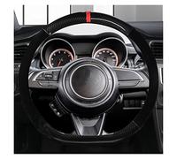 Steering Wheel Protective Cover Carbon Fiber Leather D Shape 38cm Car Steering Wheel Cover For Suzuki For Swift 2017 2018 2019 2020 2021 2022 For Sport Auto Accessories(2)