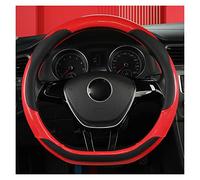 Steering Wheel Protective Cover D Shape Car Steering Wheel Cover For VW For Sharan For Passat For Caddy For Touran For Tiguan 2015-2021(Red)