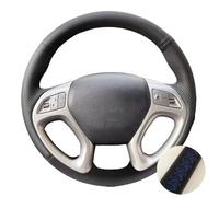 Steering Wheel Protective Cover For Hyundai For Ix35 For Tucson 2011 2012 2013 2014 2015 Braid Car Steering Wheel Cover(Blue Thread)