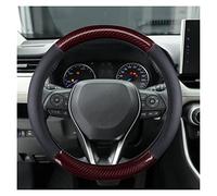 Steering Wheel Protective Cover Genuine Leather Car Steering Wheel Cover Non-Slip For Toyota For Corolla For CH-R For Camry For Rav4 For Auris For Prius For Yalis For Avensis(4)