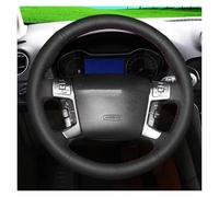 Steering Wheel Protective For For Mondeo 2007-2014 For Galaxy 2006-2015 For S-Max 2006-2014 Car Interior Microfiber Leather Car Steering Wheel Cover Steering Wheel Covers(Orange Thread)
