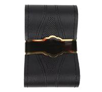 Steering Wheel Protector 15 Inch/38 Cm PU Leather Car Steering Wheel Cover Anti-slip O Steering-Wheel Braid Stitch On Wrap With Needle Thread(Black)