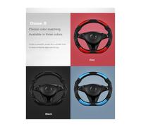Steering Wheel Protector 2023 Figure 8 Honeycomb Steering Wheel Cover D Shape(Black)
