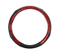 Steering Wheel Protector Car Anti-Slip Leather Steering Wheel Cover Universal Protective Splicing Leopard Print Style 38cm Shape O D(Shape O 3)