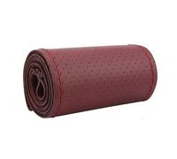 Steering Wheel Protector Car Steering Wheel Cover Braid On Steering Wheel With Needles And Thread Artificial Leather Diameter 38cm Auto Car Accessories Interior Accessories(WINE RED)
