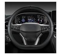 Steering Wheel Protector Car Steering Wheel Cover D Shape For Seat For Ateca For FR For Leon For ST For Arona For FR 2017 2021 For Ibiza For FR 2018 2021 Auto Accessories Steering Wheel Cover(Black)