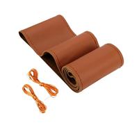 Steering Wheel Protector Car Steering Wheel Cover DIY Artificial Leather Braid Universal 38cm With Needle Thread Auto Accessories Car Steering Wheel Cover(C)