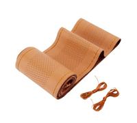 Steering Wheel Protector Car Steering Wheel Cover DIY Artificial Leather Braid Universal 38cm With Needle Thread Auto Accessories Car Steering Wheel Cover(F)