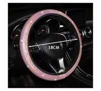 Steering Wheel Protector Car Steering Wheel Cover Elastic Handle Cover Colorful Bronzing Universal 37/38cm BlingBling Steering Wheel Accessories(Black-3Pcs Set)