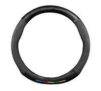 Steering Wheel Protector Car Steering Wheel Cover For Subaru STI Brz For Wrx Xv For Ascent For Forester For Outback For Impreza For Legacy Car Interior Accessory(O Black)