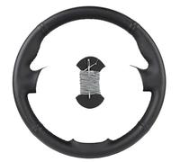 steering wheel protector Compatible With Mondeo Mk4 2007 2008 2009 2010 2011 2012 Car Steering Wheel Cover(Black gray thread)
