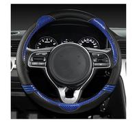 Steering Wheel Protector Cover Car Steering Wheel Cover Carbon Fiber Leather For Kia For Sportage For Sid For Rio 3 For Soul For Sportage(Blue O Shape)