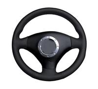 Steering Wheel Protector Cover For A2 8Z A3 8L For Sportback A4 B6 For Avant A6 C5 A8 D2 For TT 8N S3 S4 RS 4 6 Fiber Leather Car Steering Wheel Cover(PU Black)