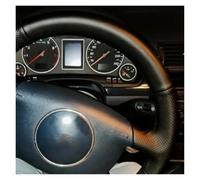 Steering Wheel Protector Cover For A4 For A6 For A8 For L 1998-2001 Customized Car Steering Wheel Braid Cover Black Hand Sewing Microfiber Leather(Blue Thread)