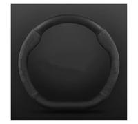 Steering Wheel Protector Cover For Citroen For C5 Love Echo C4L Steering Wheel Covers(Black D-shaped Leather)
