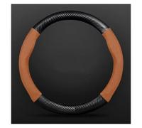 Steering Wheel Protector Cover For Citroen For C5 Love Echo C4L Steering Wheel Covers(Saddle brown round)