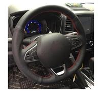 Steering Wheel Protector Cover For Kadjar For Koleos For Megane For Talisman For Scenic For Espace 2015-2018 Customize Car Steering Wheel Cover(White Thread)