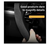 Steering Wheel Protector Cover For Mazda Cx7 Cx50 6Gj Bt50 For 3Sport Cx60 Ez6 323 For Mx5Nd Cx80 Anti-Slip Buckle Segmented Suede Steering Wheel Cover(Brown 2-Piece Set)