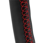 Steering Wheel Protector Cover For Mazda For CX-5 CX5 For Atenza 2014 For 3 For CX-3 2016 For Scion IA Black Soft Artificial Leather Car Steering Wheel Cover(Red Thread)