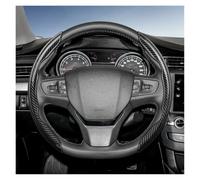 Steering Wheel Protector Cover For Peugeot 208 E-208 2008 E-2008 3008 E-3008 Carbon Fiber Texture Steering Wheel Cover With Segmented Quick-Release Design Durable(Black D-Shaped 2Pc)