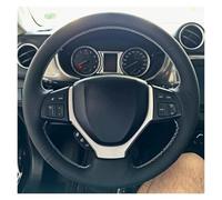 Steering Wheel Protector Cover For Suzuki For Vitara 2019 For Escudo LY 4th For Gen 2016-2018 Customization Hand Sewing Microfiber Leather Car Steering Wheel Cover(Blue Thread)