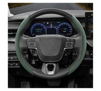Steering Wheel Protector Cover For Toyota For Roomy For Aqua For Probox For Prius 30 E150 For Isis C Hr Anti-Slip Buckle Segmented Suede Steering Wheel Cover(Green 2-Piece Set)