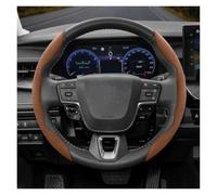 Steering Wheel Protector Cover For Toyota For Roomy For Aqua For Probox For Prius 30 E150 For Isis C Hr Anti-Slip Buckle Segmented Suede Steering Wheel Cover(Brown 2-Piece Set)