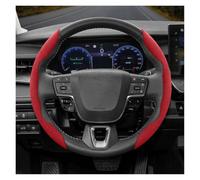 Steering Wheel Protector Cover For Toyota For Roomy For Aqua For Probox For Prius 30 E150 For Isis C Hr Anti-Slip Buckle Segmented Suede Steering Wheel Cover(Red 2-piece Set)