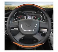 Steering Wheel Protector Cover Steering Wheel Cover For Skoda For Octavia For Superb 2012 For Fabia A5 2013 For Yeti 2009-2013(Orange)